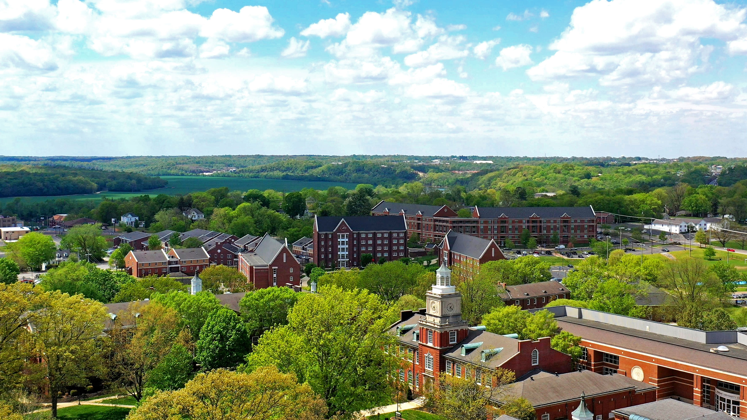 Aerial scenic of campus