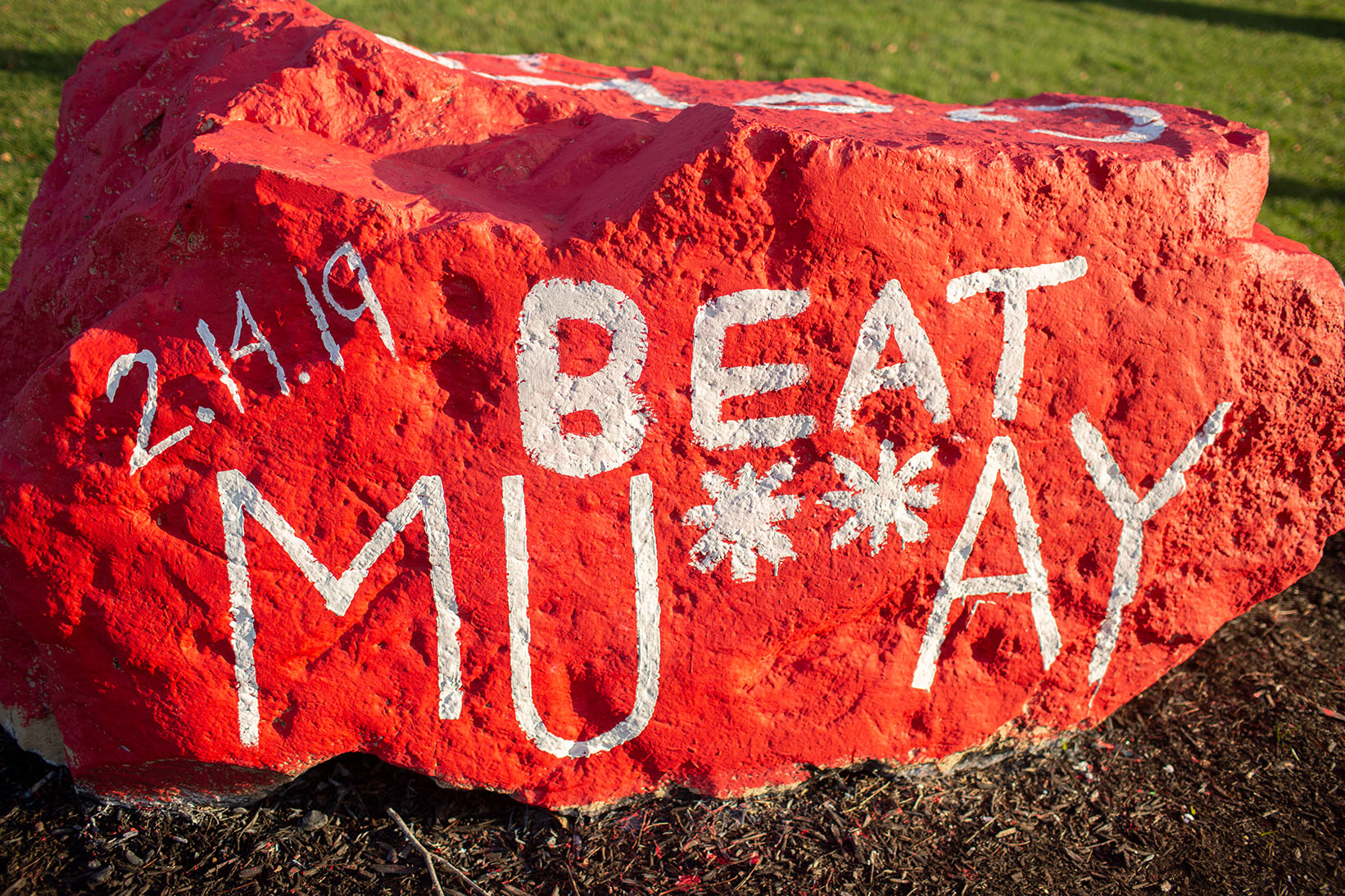 Spirit rock painted with Beat Murray