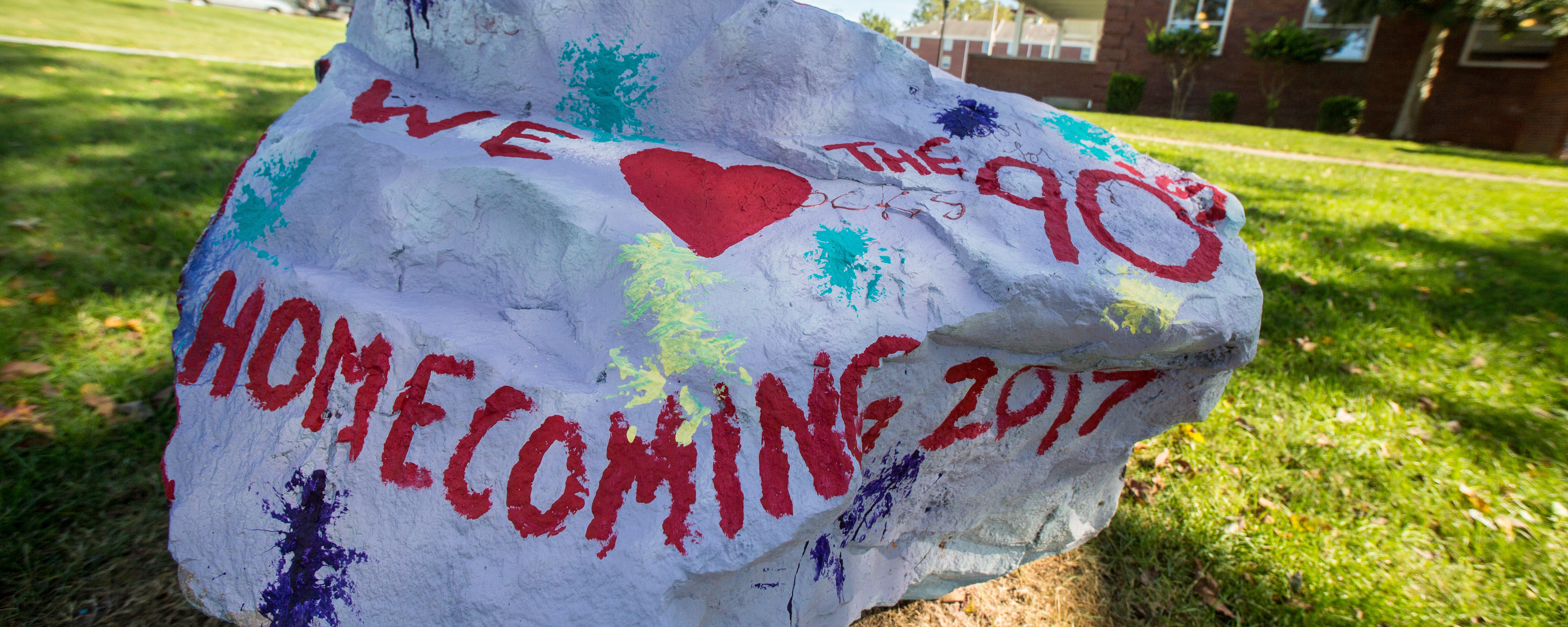 Spirit Rock painted for Homecoming 2017