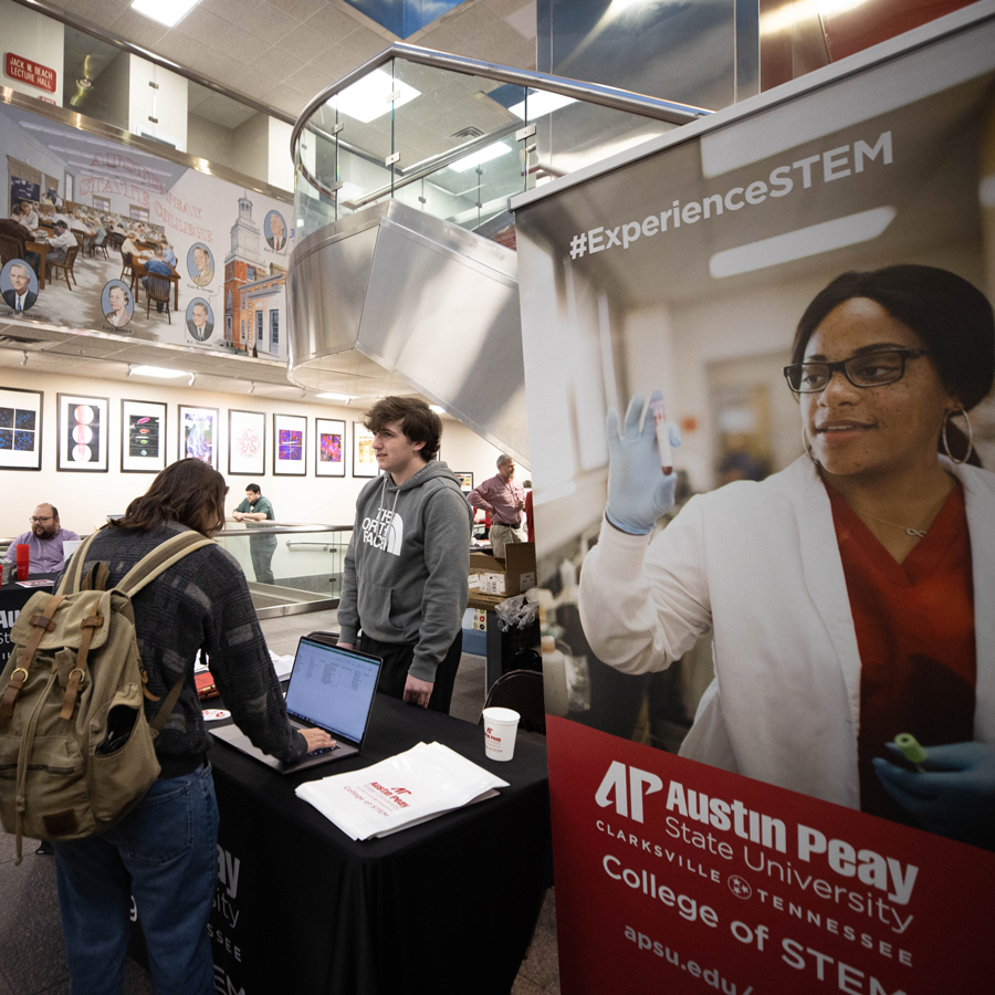 Department booth at Career Fair