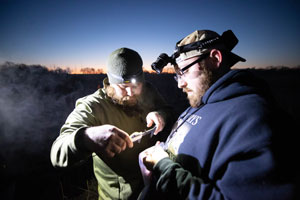 Biology students work at APSU 