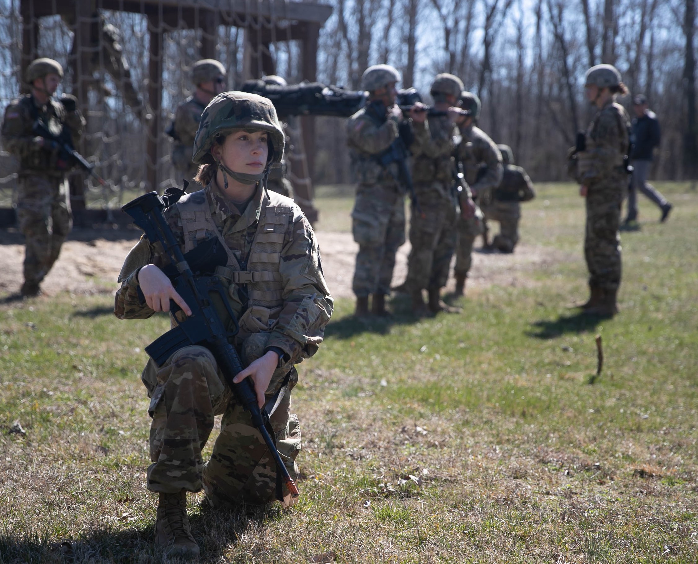 ROTC cadets practice for Sandhurst competition