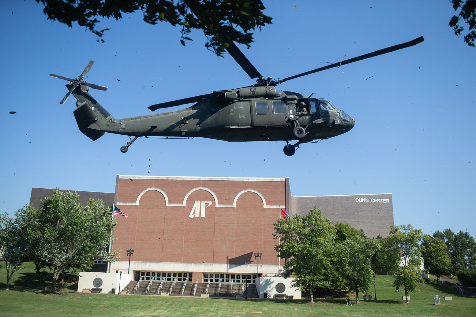 Blackhawks land on campus