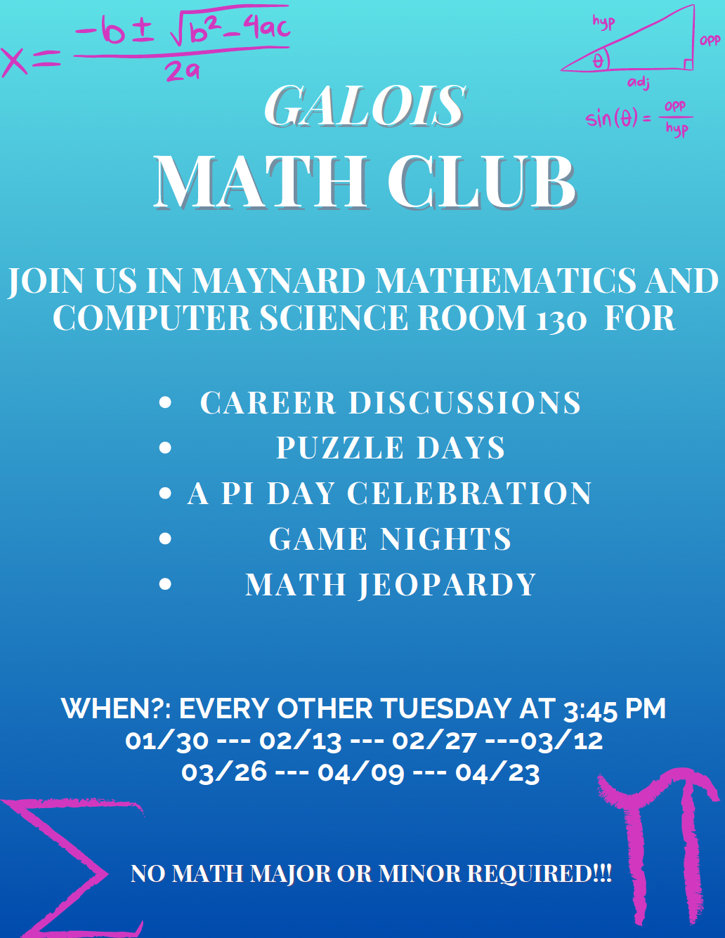 Math Club Poster