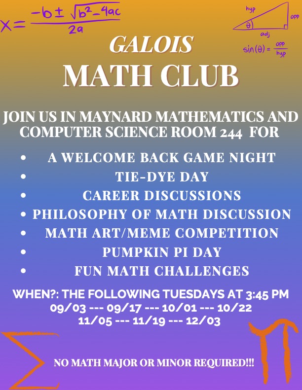 Math Club Poster