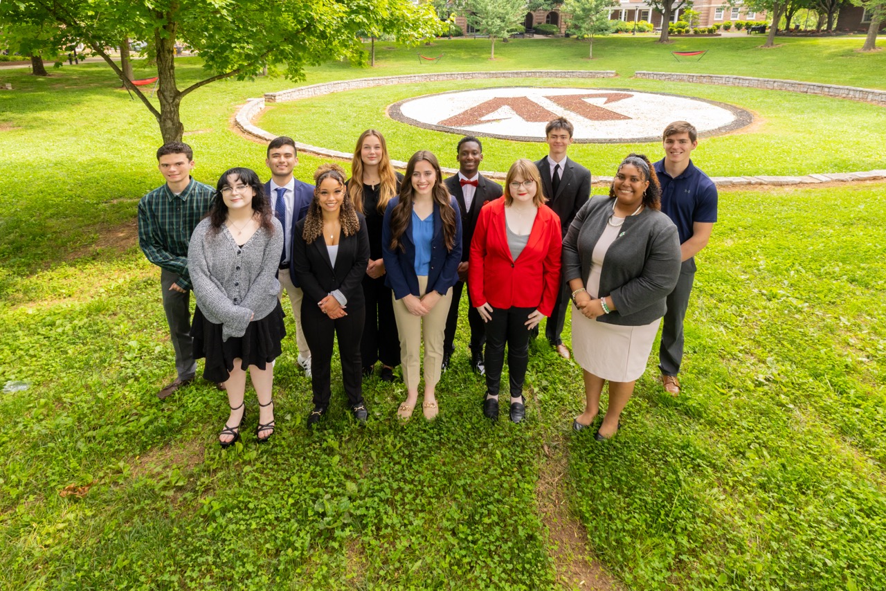 Students from the summer internship program