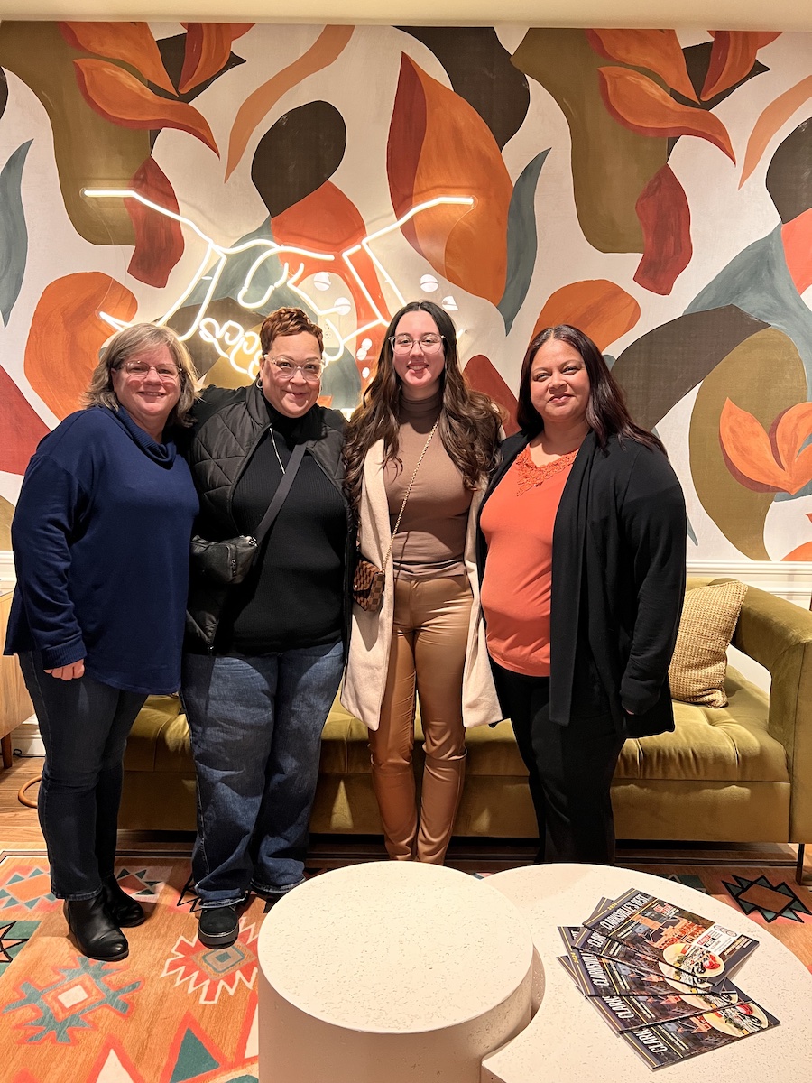 Elizabeth Daniel with several APSU employees