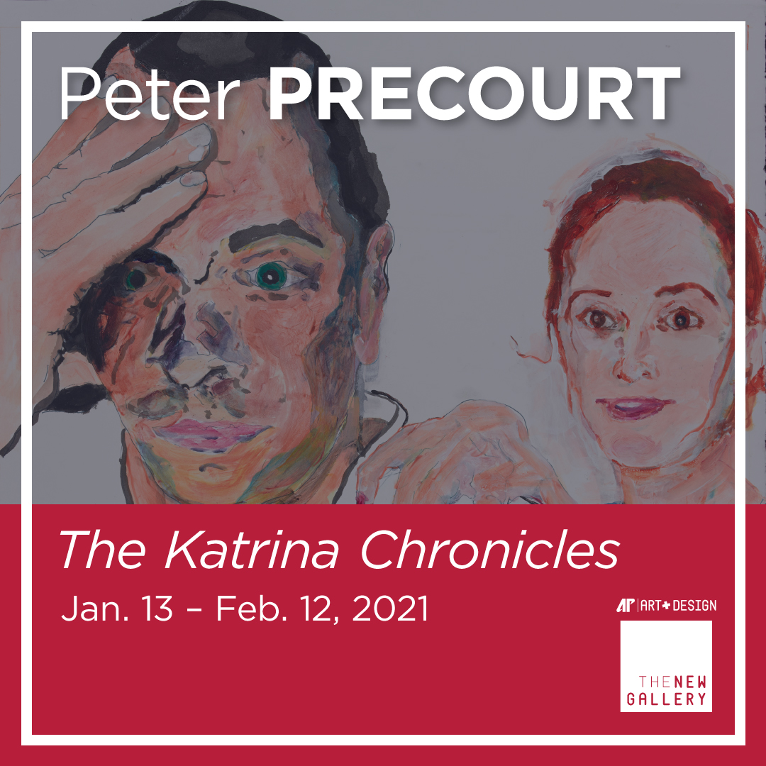 The New Gallery, with support from The Center of Excellence for the Creative Arts and the Department of Art + Design, is pleased to present The Katrina Chronicles, a new exhibition by artist Peter Precourt, to continue an exciting 2020-2021 exhibition season.  “The Katrina Chronicles is a densely narrative exhibition where artist/storyteller Peter Precourt presents a series of personal stories as a way of dealing with his experience of losing most of his possessions and artwork in the devastation that Hurricane Katrina brought to the Gulf Coast of Mississippi,” said Michael Dickins, curator and director of The New Gallery. “The Chronicles are told in a form that hovers somewhere between a graphic novel, a journal entry, a painting, a memoir and a flippant conversation. With this work, Precourt hopes to make images that openly engage the imperfection of memory, the possibility of change and the restorative power of storytelling.”  In Precourt’s words, “The most depressing visual feature of the Mississippi coast, after the immense destruction, was the endless amount of debris. Everything was leveled and spread across the coastal landscape: nails, drywall, toilets, tires, forks, needles …  everything that was once in a house or a garage was now scattered all over the ground. Over the past six years, I have struggled to come to terms with a way to tell my experience, which is a single story amongst thousands of stories in the aftermath of Katrina. Ultimately, it made sense to me to tell The Katrina Chronicles in a form that embraces the stepchild nature of Mississippi and the leveling power of Katrina.”  Dickins added, “Since arriving at APSU, I have been interested in curating and exhibiting artists whose artwork is a direct extension of their identity and personal experiences. This exhibition is different in that it is extremely autobiographical, revealing and distinctively linear. The Katrina Chronicles is unpretentiously presented and, through Precourt’s vulnerability and humor, profoundly relatable.”  About the artist  Precourt lives and works in Winthrop, Maine, with wife Jane and teenage children Charlotte and Will. He is an interdisciplinary artist, curator and professor of art at the University of Maine at Augusta where he coordinates the Art Department. He received his MFA in Painting from the University of Houston in 2000 and later served as an affiliate artist there. In 2005-2006, he served as head of the painting department at William Carey University in Gulfport, Mississippi. In 2007, he conducted a four-part lecture series at the Contemporary Arts Museum Houston, concerning art since 1960.  Precourt has an active studio and social art practice. He has been a guest lecturer at the University of Southern Maine, the University of Massachusetts Dartmouth, Reed College, Fort Lewis College, San Jacinto College, Lincoln Memorial University, Kennesaw State University, ArtHouse Center for Contemporary Art, New York University and the University of Lisbon in Portugal. His work has been exhibited in Austin, Texas; Cincinnati, Ohio; Dallas, Texas; Gyeonggi-do, Korea; Houston; Los Angeles; New Orleans, Louisiana; Nashville; New York and Portland, Oregon.  To learn more about Peter Precourt, visit his www.peterprecourt.com.  Exhibition, walk-through, gallery tour  The exhibit opens Tuesday, Jan. 19, at The New Gallery, located in the Art + Design building on the campus of Austin Peay State University, and runs through Feb. 12. A 360-degree virtual walk-through will accompany this exhibition for those who wish to view the work from the safety of their homes. The walkthrough can be found on The New Gallery’s webpage and can be accessed via www.apsu.edu/art-design. The virtual walkthrough will be integrated with an “artist-led” gallery tour.  An artist lecture with Peter Precourt will be held at 6 p.m. Feb. 3 via Zoom. Register here for this free talk.  Hours for The New Gallery are 10 a.m.-3 p.m. Tuesday-Thursday, closed on weekends and holidays, and follows the university’s academic calendar. To maintain social distance measures, a 15-person limit rule will be in effect.  For more information on this exhibition, which is free and open to the public, contact Dickins at dickinsm@apsu.edu.