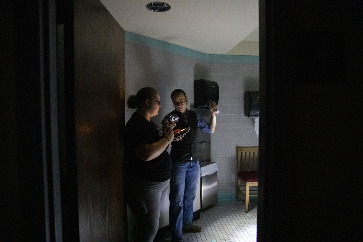 Austin Peay graduate student Melissa Arrington and her team performed a ghost hunt during the summer at Harned Hall.