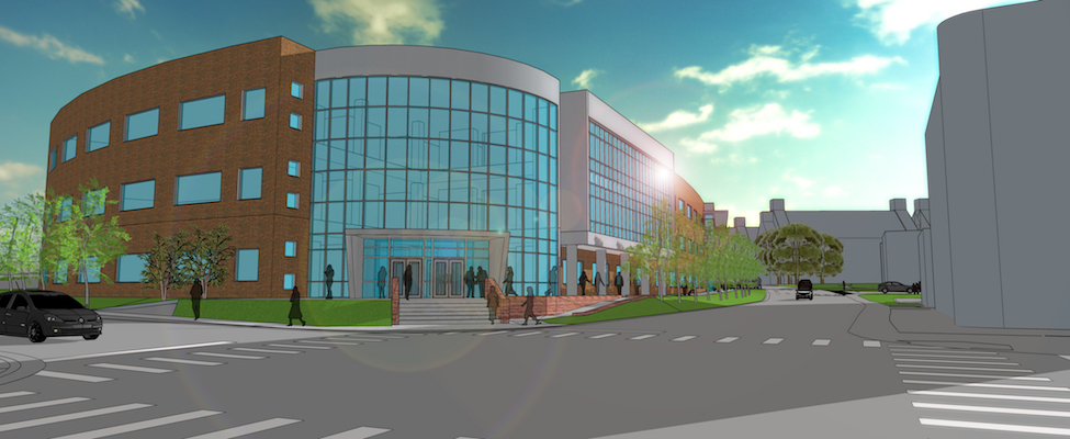 Rendering of new Health Professions building