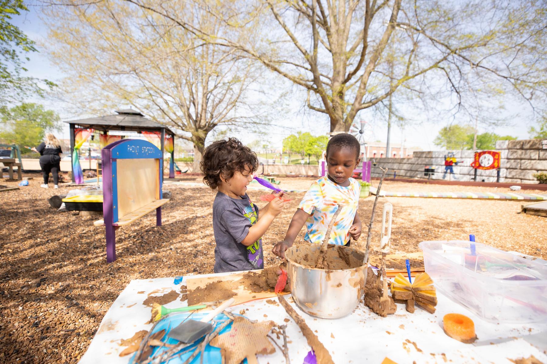 Little Govs CLC's outdoor play space. 