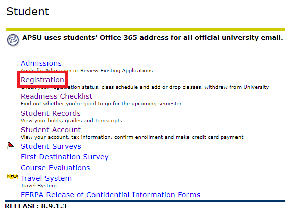 AP Web Self Service - Registration